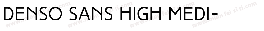 Denso Sans High Medi字体转换